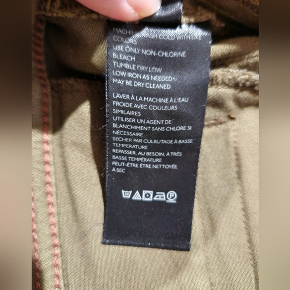 Pilcro And The Letterpress Anthropologie Olive Green High Rise Booycut Trousers - Picture 8 of 13